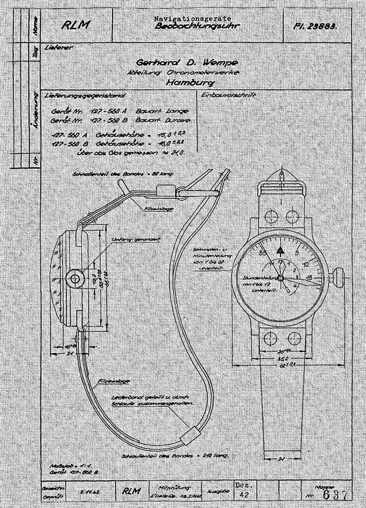 B-Uhr design planek